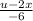 \frac{u-2x}{-6}