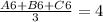 \frac{A6+B6+C6}{3}=4