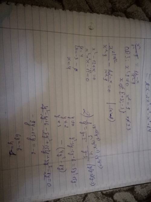 Решите рациональные уравнения 1. х²/х²-9 =12-х/х²-9 2. 1/у=5/у-2 - 4/у-3