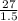 \frac{27}{1.5}