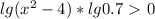 lg(x^2-4)*lg 0.7\ \textgreater \ 0