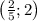 \left(\frac{2}{5};2\right)