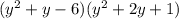 (y^2+y-6)(y^2+2y+1)