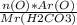 \frac{n(O)*Ar(O)}{Mr(H2CO3)}