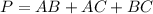 P=AB+AC+BC &#10;