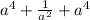 a^{4}+\frac{1}{a^{2}}+a^{4}