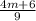 \frac{4m+6}{9}