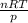 \frac{nRT}{p}