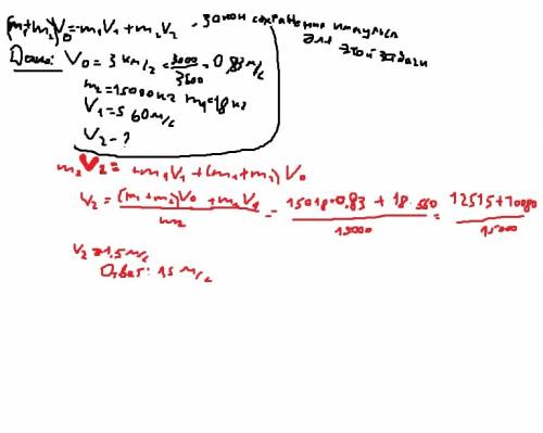 Платформа масою 15 т рухається зі швидкістю 3 км/год. з гармати, що була встановлега на платформі, г