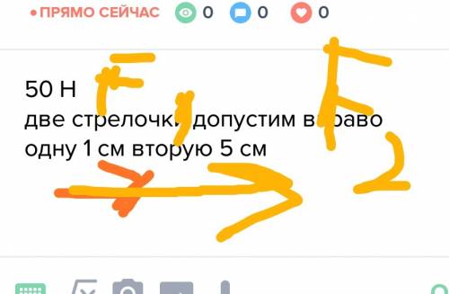 Равнодействующая двух сил, действующих на тело в одном направлении, f = 60 н. одна из сил f1 = 10 н.