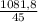 \frac{1081,8}{45}