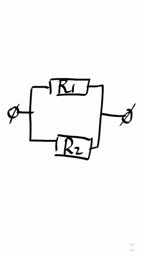 Два проводника сопротивлением 5 ом и 10 ом присоединены параллельно к источнику тока напряжением 20в