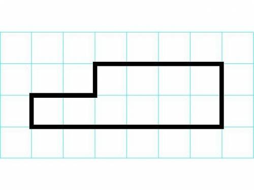 На клетчаткой бумаге с размером ячейки 1см × 1см нарисуйте фигуру площадью 10(квадратных) см и перим