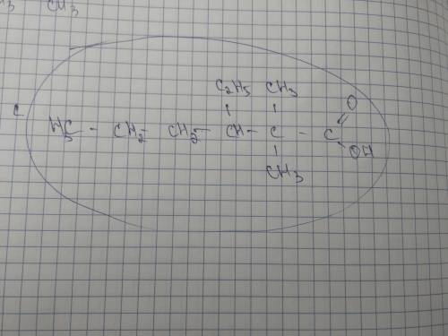 2,2 -диметил 3-этилгексановая кислота;