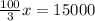 \frac{100}{3}x=15000