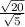 \frac{ \sqrt{20} }{ \sqrt{5} }