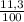 \frac{11,3}{100}