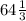 64 \frac{1}{3}