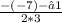 \frac{-(-7) - √1}{2*3}