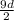 \frac{9d}{2}