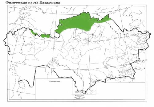 Нанесите на контурную карту казахстана главный регион расположения чернозема