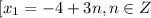 [x_1=-4+3n, n \in Z