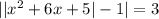 ||x^2+6x+5|-1|=3