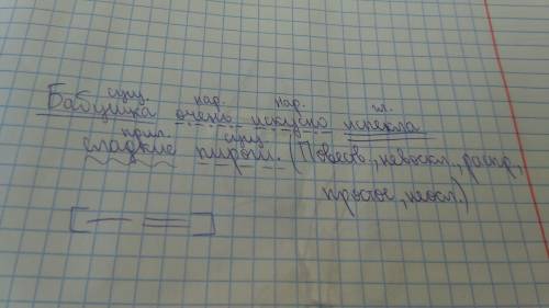 Погите разобрать предложение бабушка искусно испекла сладкие пироги