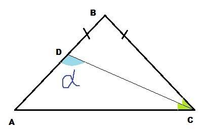 Вравнобедреном треугольнике абс с основанием ас проведена биссиктриса сд. найдите углы треугольника