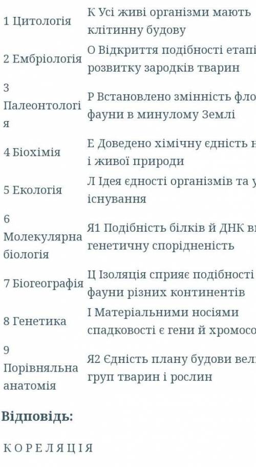 Достатній рівень (3 ) установіть відповідність 11. установіть відповідність між науками та їх відкри