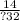 \frac{14}{?32}