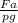 \frac{Fa}{pg}