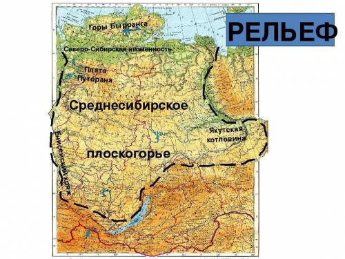 Описание средней сибири по плану: 1. название природного района 2.- положение района положение на ма