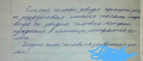 40 ! напишите текст-рассуждение на тему что значит быть смелым?