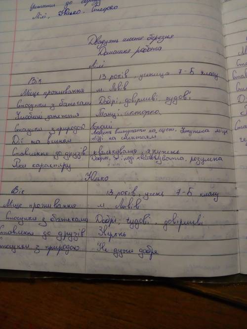 Характеристика лілі за повістю шпага славка беркути