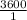 \frac{3600}{1}