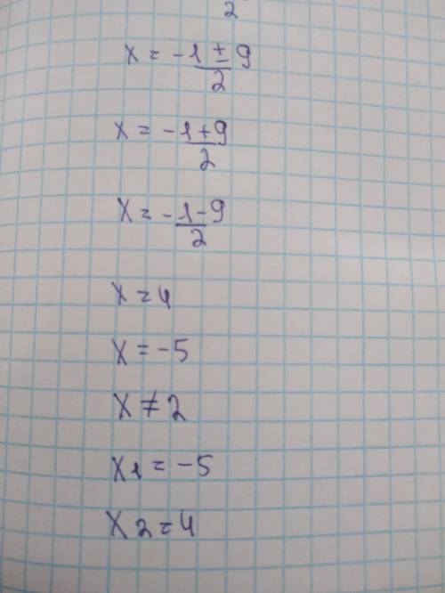 Решите уравнения: 1) (5x-2)^2-4(5x-2)-5=0; 2)5/x-2+1=14/x^2-4x+4; 3)x-7/x+2 + x+4/x+2=1.