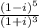 \frac{(1-i)^5}{(1+i)^3}