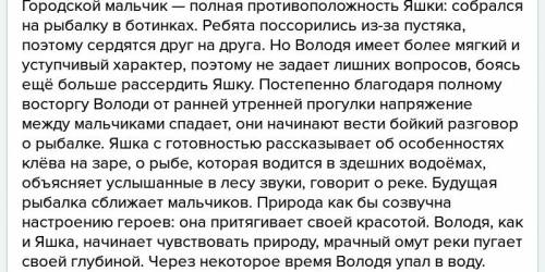 Нужно написать сочинение по лит-ре по произведению тихое утро