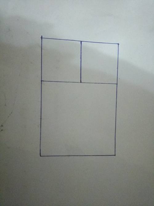 Прямоуголник со сторлнам 9см и6см разделит его на три любые квадрата