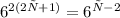 6^{2(2х+1)} = 6^{х-2}