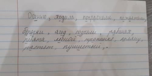 Осенью, ходила, покраснели, пожелтели, березки, ягод, созрели, рябинах, , лесной, тропинке, поляну,