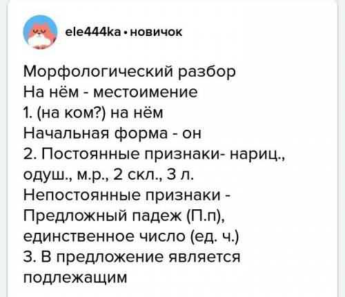 Сделать морфологический разбор 1 прилагательного 1 существительного 1глагола и 1 местоимения