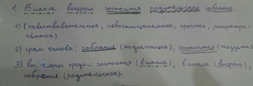 Разберите синтаксически . именно (повест,невосклиц,,и тд) и расставить знаки препинания 1. в школе в