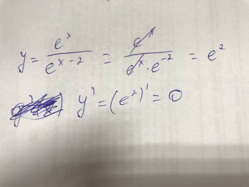 Найти производные функции y=e^x/e^x-2