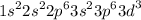 {1s}^{2} {2s}^{2} {2p}^{6} {3s}^{2} {3p}^{6} {3d}^{3}