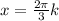 x= \frac{2 \pi }{3}k