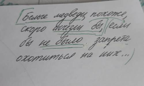 Подчеркните основу: белые медведи, похоже, скоро исчезли бы, если бы не было запрета охотиться на ни