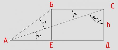 Найдите площадь прямоугольной трапеции, если ее основания равны 5 см и 9 см, а диагональ делит ее ос