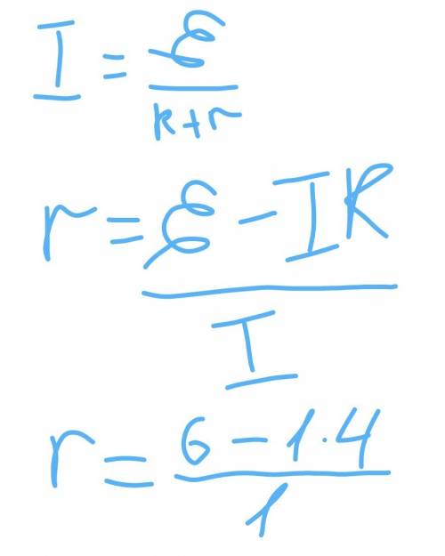 Кисточнику эдс которого 6 в подключен проводник сопротивлением r=4 ом в результате чего ампер показа